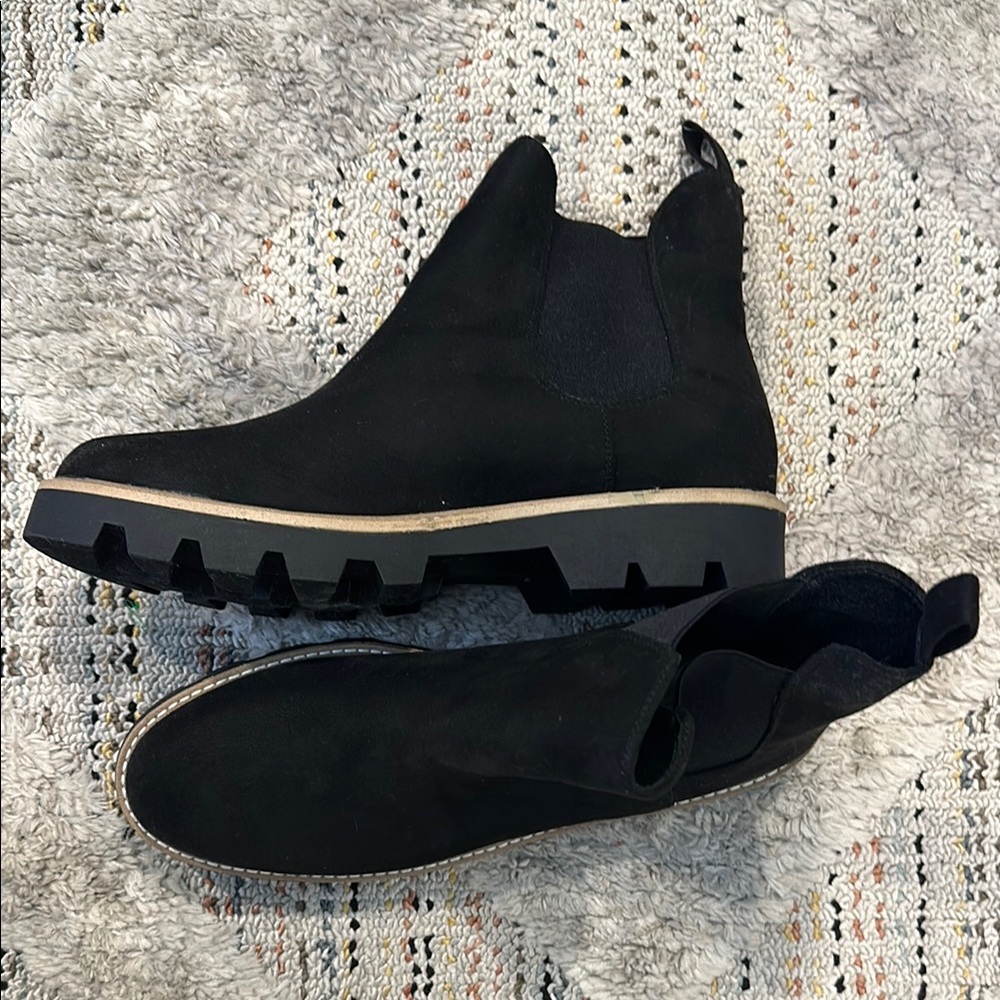 slightly worn boots